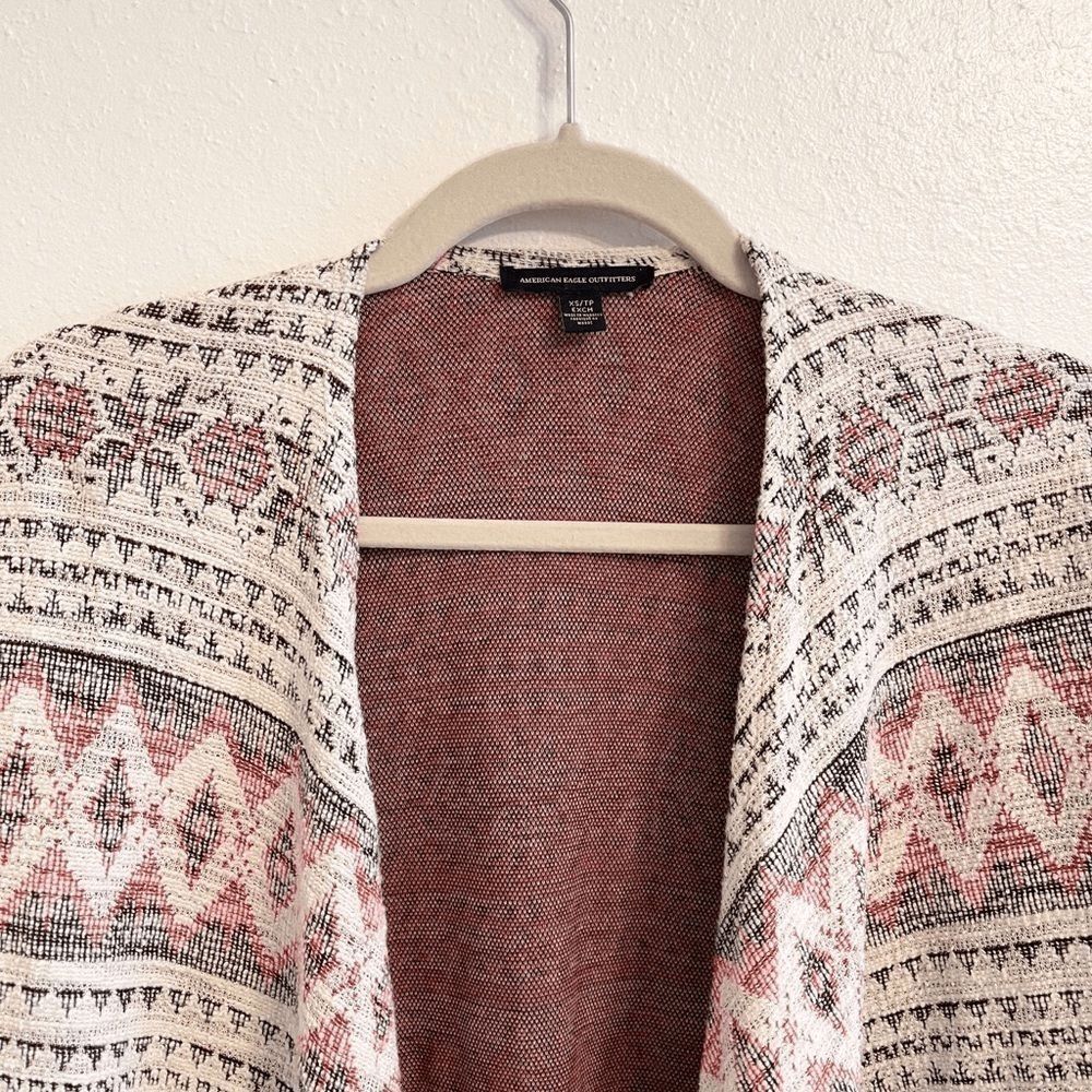 AEO Aztec Waterfall Cardigan Size XS - Picture 2 of 10